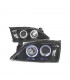 CX FAROS PARA FORD MONDEO MK3 00-07 OJOS ANGEL FONDO NEGRO R148153C1