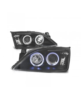CX FAROS PARA FORD MONDEO MK3 00-07 OJOS ANGEL FONDO NEGRO R148153C1