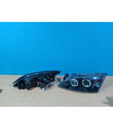 CX FAROS PARA FORD MONDEO MK3 00-07 OJOS ANGEL FONDO NEGRO R148153C1
