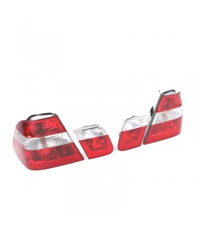 KJ PILOTOS BMW E46 01-05 ROJO CROMO R145190C1