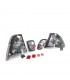 KJ PILOTOS BMW E46 01-05 ROJO CROMO R145190C1