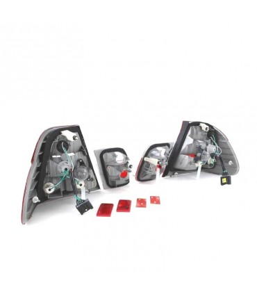 KJ PILOTOS BMW E46 01-05 ROJO CROMO R145190C1