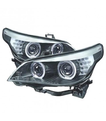 CX FAROS XENON BMW E60 E61 07-10 OJOS ANGEL NEGRO CLARO R026021C5
