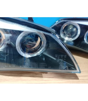 CX FAROS XENON BMW E60 E61 07-10 OJOS ANGEL NEGRO CLARO R026021C5