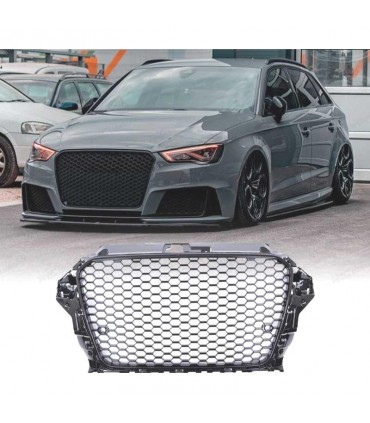 CX PARRILLA AUDI A3 8V 12-16 LOOK RS3 NEGRO BRILLO R008028C1