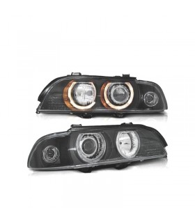DW FAROS BMW E39 95-00 XENON OJOS ANGEL FONDO NEGRO R146885C1