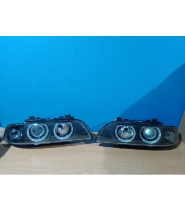 DW FAROS BMW E39 95-00 XENON OJOS ANGEL FONDO NEGRO R146885C1