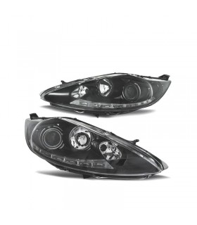 DW FAROS PARA FORD FIESTA 08-12 LUZ DIURNA FONDO NEGRO R148127C1