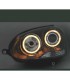 CX FAROS VOLKSWAGEN VW GOLF 5 03-08 OJOS ANGEL FONDO NEGRO R145314C2