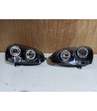 CX FAROS VOLKSWAGEN VW GOLF 5 03-08 OJOS ANGEL FONDO NEGRO R145314C2
