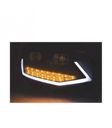 CX FAROS VOLKSWAGEN VW T6 15-19 TRU DRL NEGROS CON INTERMITENTE LED R012915C1