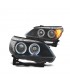 DW FAROS BMW E60 E61 03-07 LED OJOS ANGEL NEGROS R011333C4