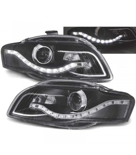 DW FAROS AUDI A4 B7 LUZ DIURNA LED FONDO NEGRO 04-07 R146286C6
