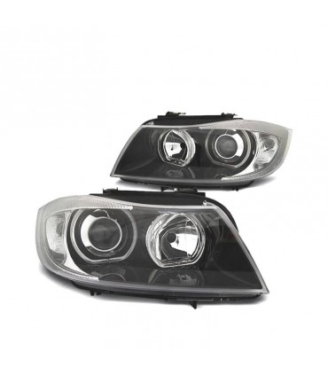 CX FAROS BMW E90 E91 05-08 OJOS ANGEL LED CCFL FONDO NEGRO R147110C1