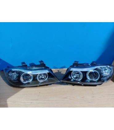 CX FAROS BMW E90 E91 05-08 OJOS ANGEL LED CCFL FONDO NEGRO R147110C1