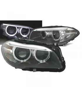 CX FAROS BMW F10 F11 10-13 XENON OJOS ANGEL LED LOOK LCI FONDO NEGRO R147707C1
