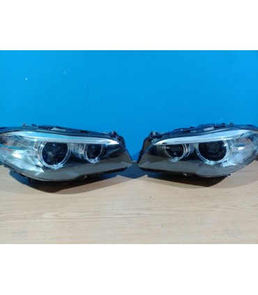 CX FAROS BMW F10 F11 10-13 XENON OJOS ANGEL LED LOOK LCI FONDO NEGRO R147707C1