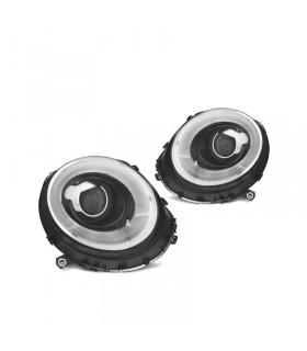 CX FAROS PARA MINI COOPER R56 R57 06-14 TUBE LIGHT + INTERMITENTE LED FONDO NEGRO R148155C1