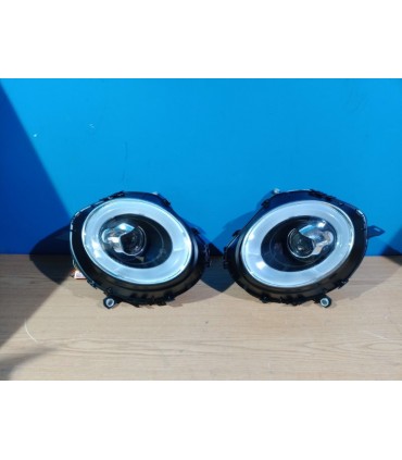 CX FAROS PARA MINI COOPER R56 R57 06-14 TUBE LIGHT + INTERMITENTE LED FONDO NEGRO R148155C1