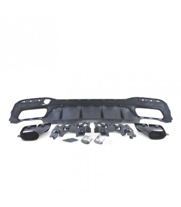 CX DIFUSOR MERCEDES GLE W166 15-19 LOOK AMG GLE63 NEGRO BRILLO + COLAS ESCAPE NEGRO C010547C1