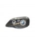 AZ FARO DERECHO VOLKSWAGEN VW POLO 9N3 05-09 OJOS ANGEL FONDO NEGRO R145132C1
