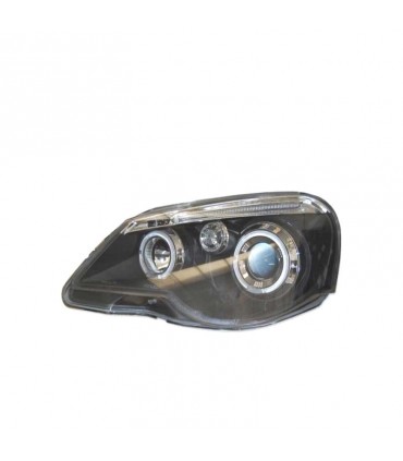 AZ FARO DERECHO VOLKSWAGEN VW POLO 9N3 05-09 OJOS ANGEL FONDO NEGRO R145132C1
