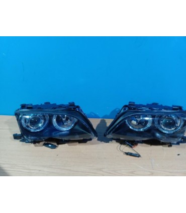 BA FAROS BMW E46 OJOS ANGEL LED CCFL 4 PUERTAS 01-05 FONDO NEGRO R148660C7