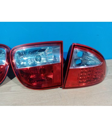 KJ PILOTOS SEAT LEON 99-05 LED ROJO CROMO R145123C1