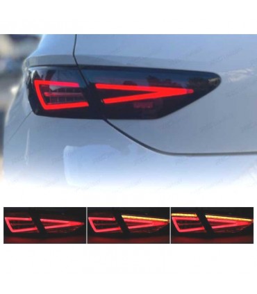 CX PILOTOS SEAT LEON 3 5F 12-20 DINÁMICO LED NEGRO OEM HALOGENO R022117C1