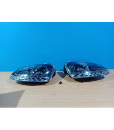 AZ FAROS PARA VOLKSWAGEN VW GOLF 5 03-08 LUZ DIURNA LED NEW GENERATION NEGROS R011549C3