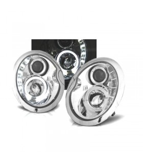 BY FAROS MINI COOPER R50 R52 R53 01-06 LUZ DIURNA CROMADOS R012603C1