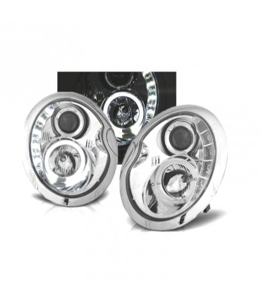 BY FAROS MINI COOPER R50 R52 R53 01-06 LUZ DIURNA CROMADOS R012603C1