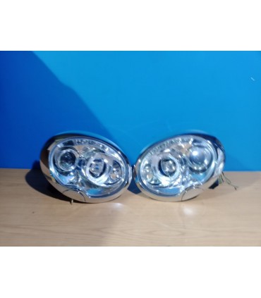 BY FAROS MINI COOPER R50 R52 R53 01-06 LUZ DIURNA CROMADOS R012603C1