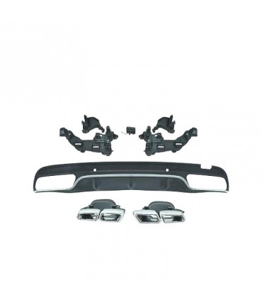 YB DIFUSOR MERCEDES CLASE C W205 AMG LOOK C63 SEDAN 14-17 + COLAS ESCAPE R010338C1