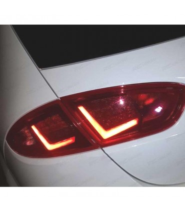 AZ PILOTOS PARA SEAT LEON 1P 09-12 LIGHT BAR ROJO AHUMADO R148336C8
