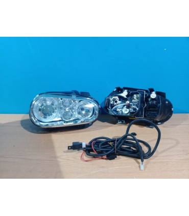 DW FAROS VOLKSWAGEN VW GOLF 4 LOOK R32 OJOS ANGEL FONDO CROMO R145299C4