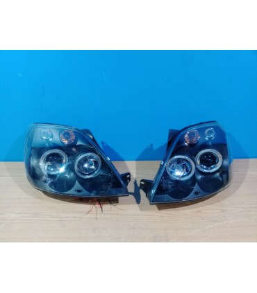 CX FAROS PARA FORD FIESTA 02-08 OJOS ANGEL FONDO NEGRO R145588C3