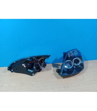 CX FAROS PARA FORD FIESTA 02-08 OJOS ANGEL FONDO NEGRO R145588C3
