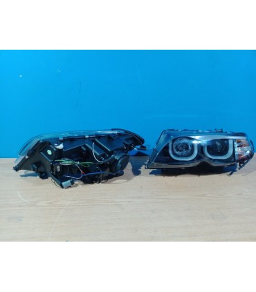 CX FAROS BMW E46 01-05 OJOS ANGEL TUBE LIGHT LED U FONDO NEGRO R145887C1