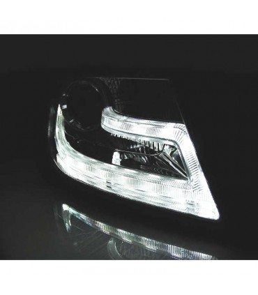 CX FAROS AUDI A4 B8 07-11 LUZ DIURNA LED DRL FONDO NEGRO R144956C1