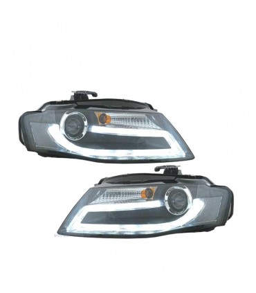 CX FAROS AUDI A4 B8 07-11 LUZ DIURNA LED DRL FONDO NEGRO R144956C1