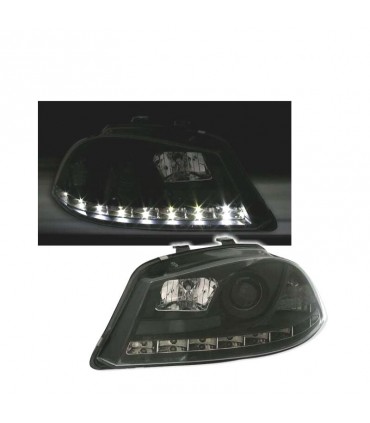 AZ FAROS PARA SEAT IBIZA CORDOBA 6L 02-08 DRL NEGROS H1 H1 R012724C1