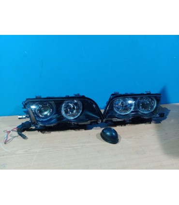 AZ FAROS BMW E46 4 PUERTAS 98-01 OJOS ANGEL CCFL FONDO NEGRO H7 H7 R146888C6