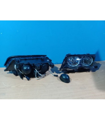 AZ FAROS BMW E46 4 PUERTAS 98-01 OJOS ANGEL CCFL FONDO NEGRO H7 H7 R146888C6