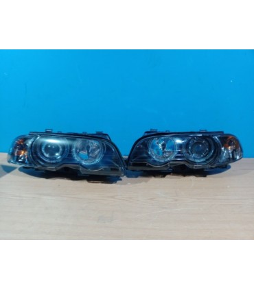 AZ FAROS BMW E46 COUPE CABRIO 99-03 OJOS ANGEL LED NEGROS R011351C2
