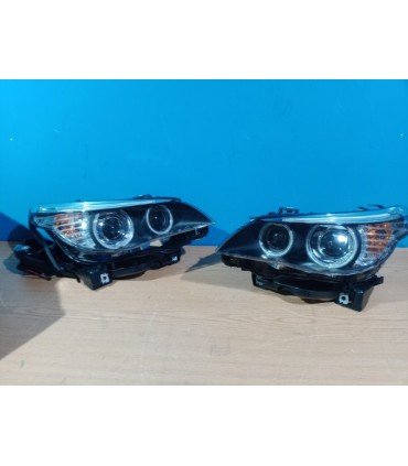 DW FAROS XENON BMW E60 E61 03-04 OJOS ANGEL CCFL D2S FONDO NEGRO R148710C1