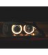 DW FAROS PARA OPEL ASTRA G 97-04 OJOS ANGEL FONDO NEGRO H7-H7 R145500C1