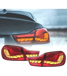 DW PILOTOS FULL LED BMW F32 F33 F36 LIGHT BAR OLED FONDO ROJO 13-18 R020080C1