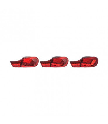 DW PILOTOS FULL LED BMW F32 F33 F36 LIGHT BAR OLED FONDO ROJO 13-18 R020080C1