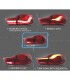 DW PILOTOS FULL LED BMW F32 F33 F36 LIGHT BAR OLED FONDO ROJO 13-18 R020080C1